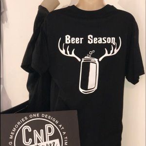 “Beer season” men’s pocket tee